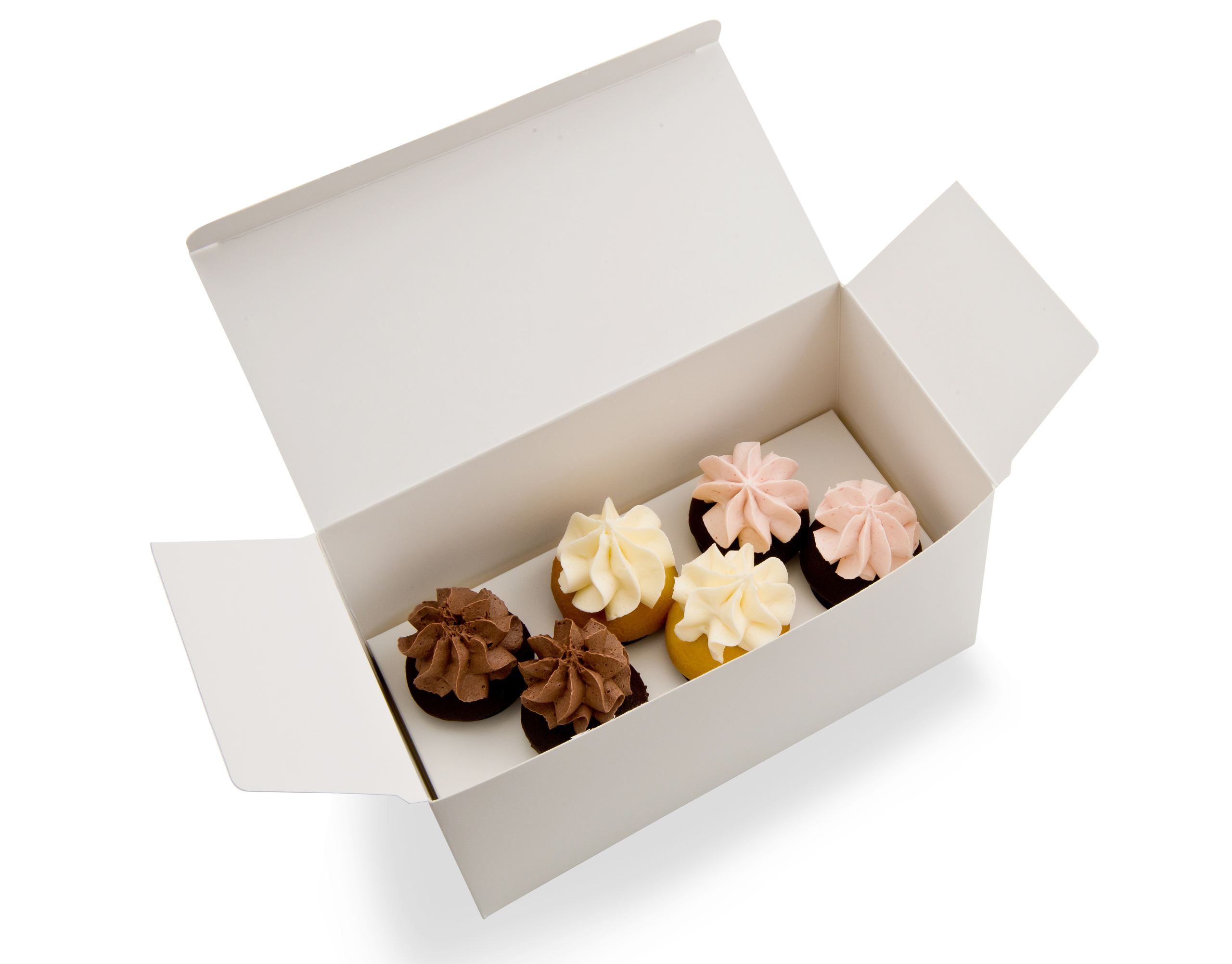 Six Mini Cupcake Box With Insert Combo Pack POP Solutions Inc 